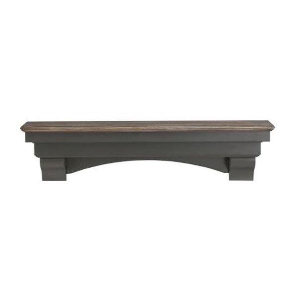 Pearl Mantels Pearl Mantels 499-60-27 60 in. The Hadley Shelf or Mantel Shelf Cottage Distressed Finish; Cottage 499-60-27